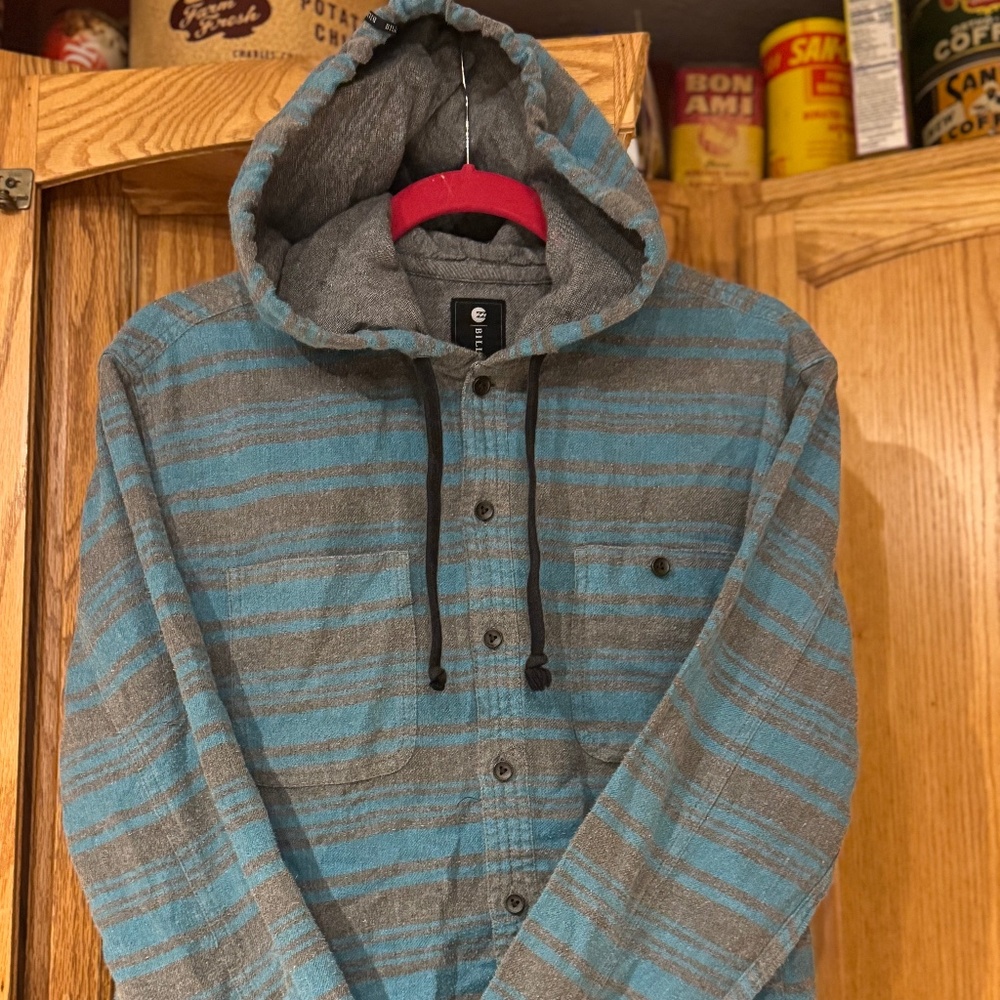 Men's Billabong Hooded Flannel Size Medium